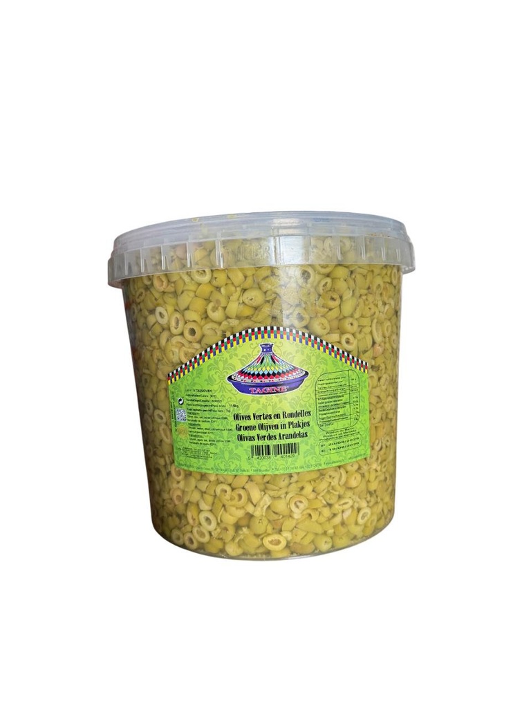 OLIVAS EN RODAJAS VERDES 7Kg