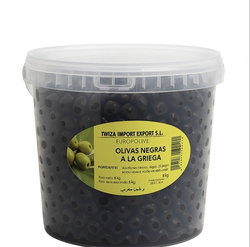 ACEITUNAS NEGRAS 8KG