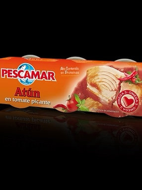 PESCAMAR ATÚN PICANTE EN TOMATE 3x32