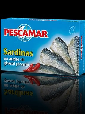 PESCAMAR SARDINAS PICANTES EN GIRASOL X50