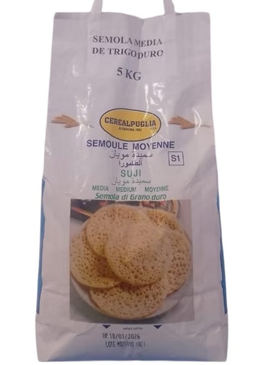 SÉMOLA MEDIANA DE TRIGO DURO 5Kg